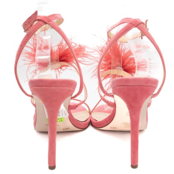 Jessica Simpson Pink Suede Jenevya Sandals Heels Size 10 - Picture 4 of 9